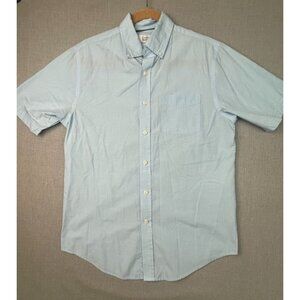 Croft & Barrow Men's Light Blue Button-Down Short Sleeve Casual Shirt Small USED